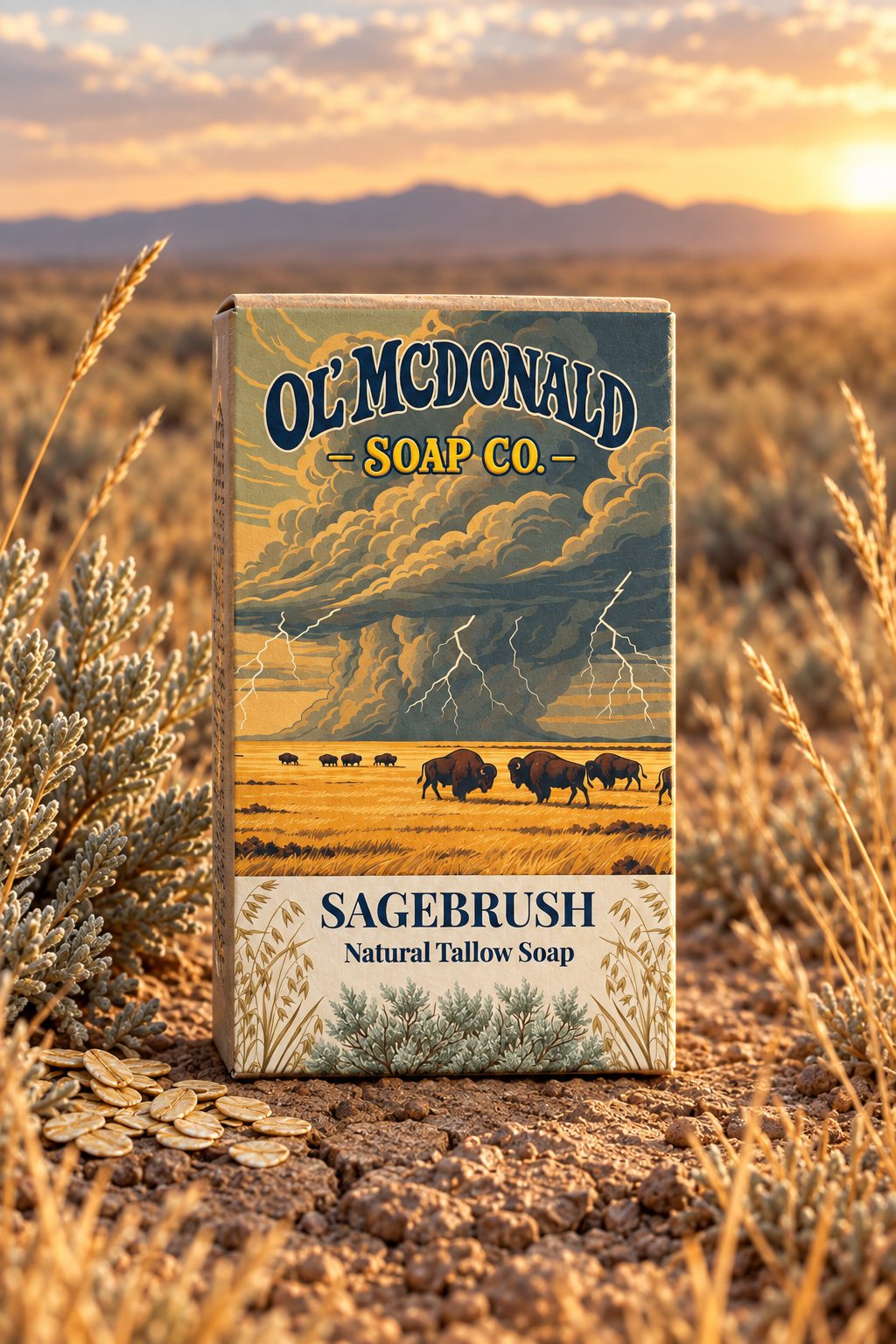Sagebrush prairie ground with oats fixed aspect ratio