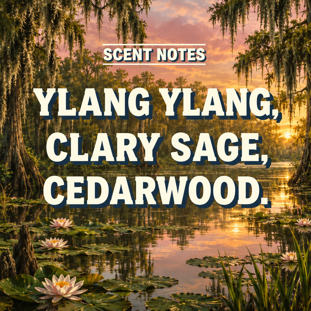 Bayou Bliss scent notes graphic