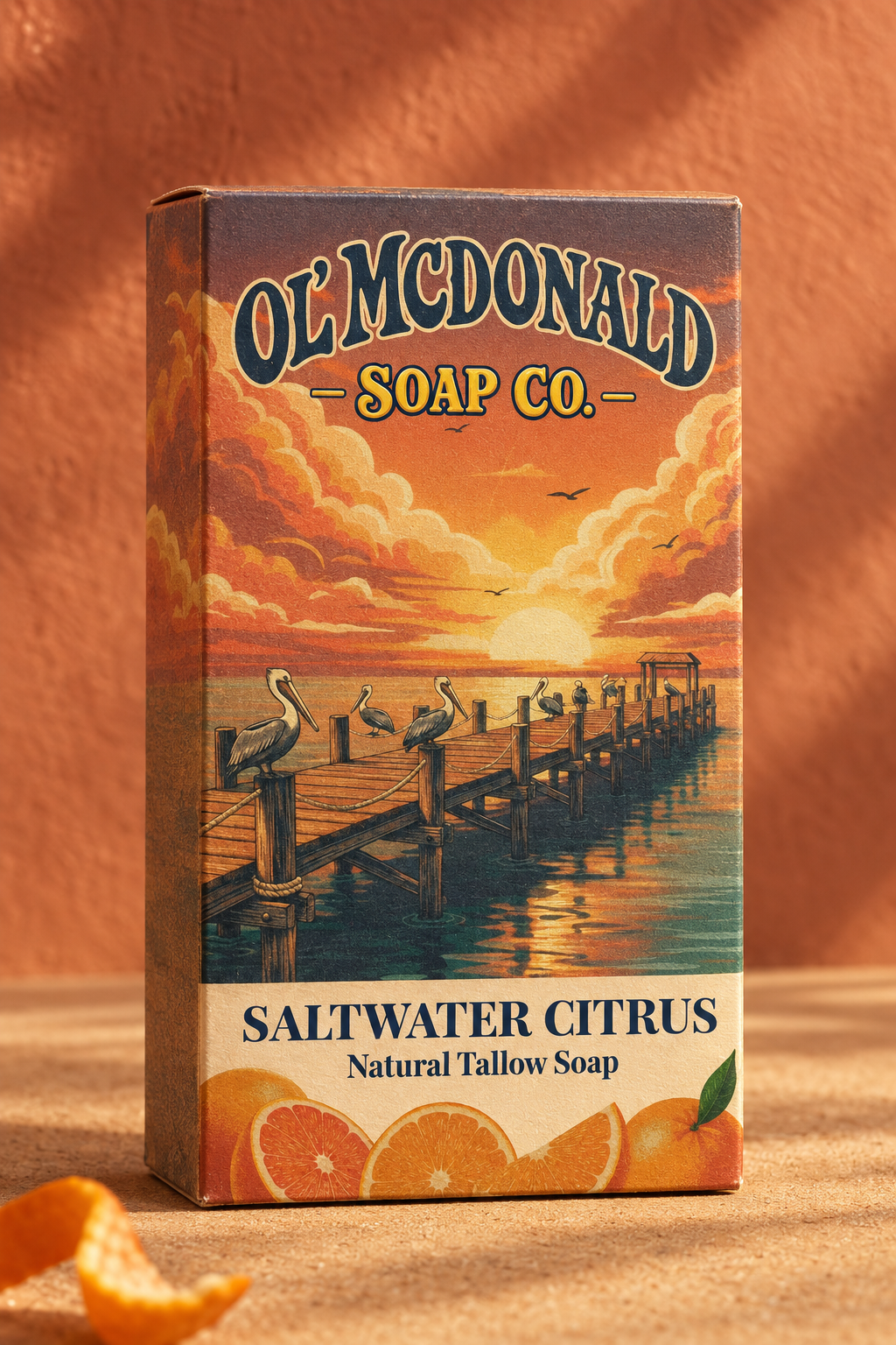 Soap thats better than Dr. Squatch Saltwater Citrus cohesive studio product photo