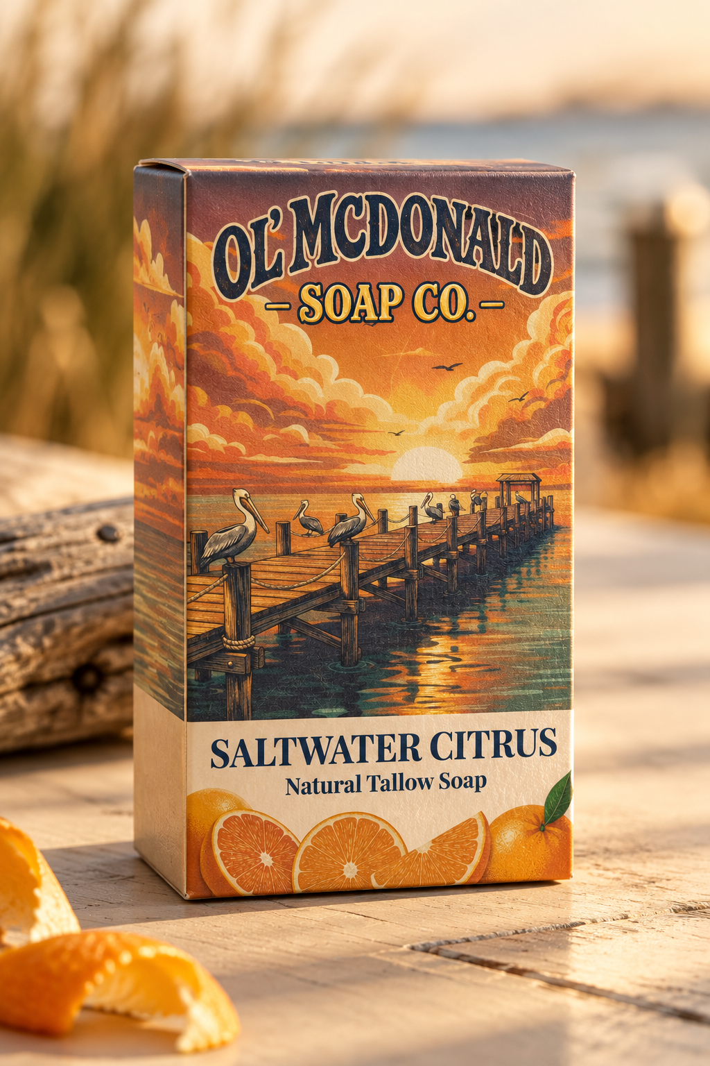 Saltwater Citrus product photo - the best natural soap there is 