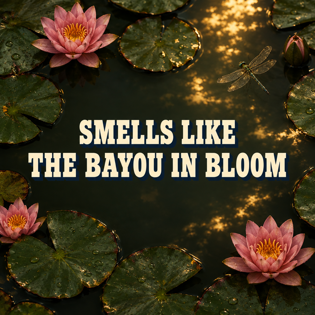 Smells like the bayou in bloom, water surface version